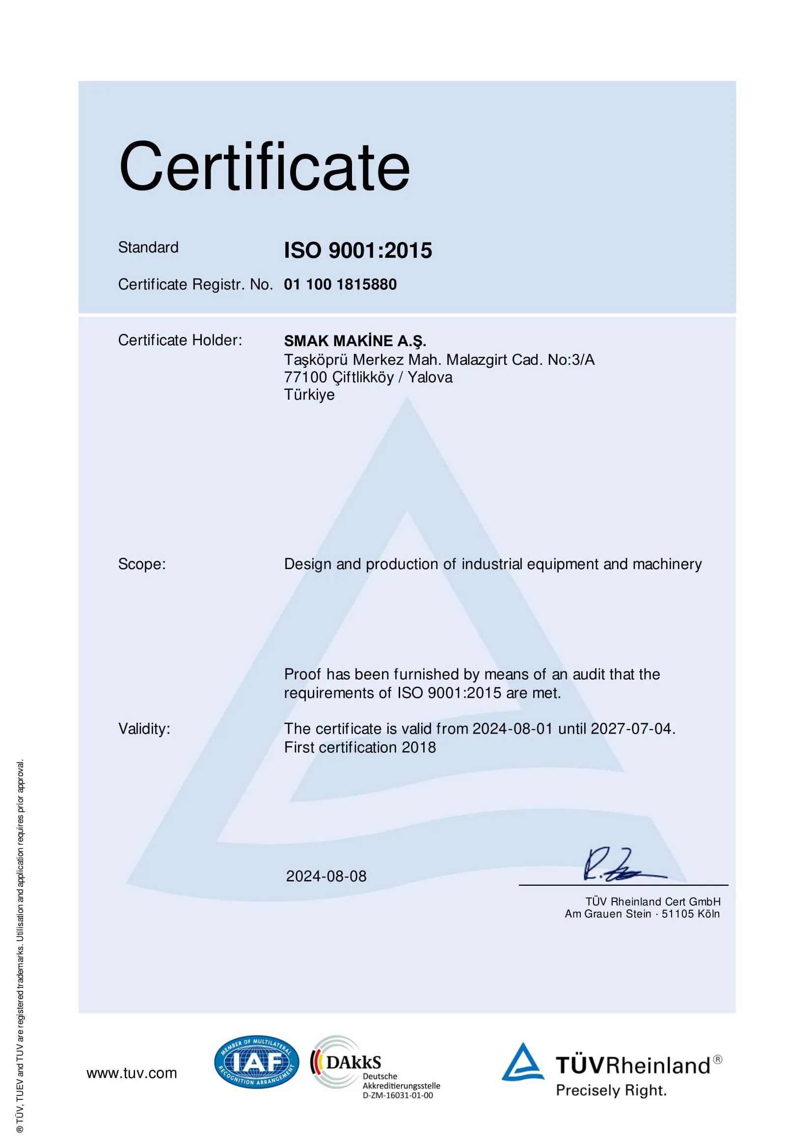 ISO 9001:2015